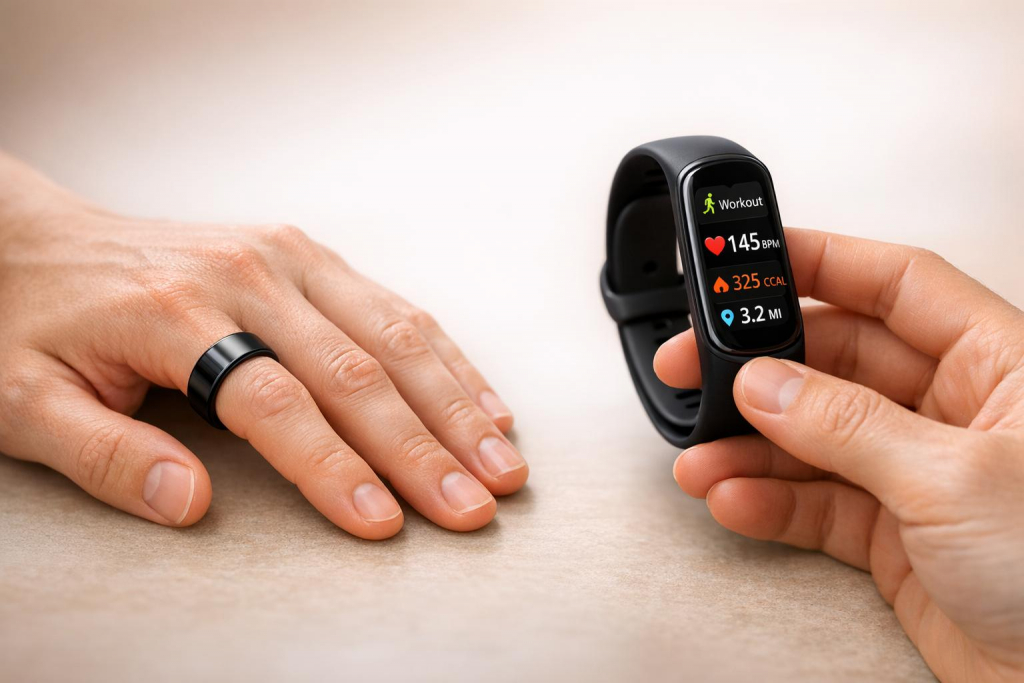 WingFly Smart Ring - Fitness Tracker Met Hartslag, Slaap En Activiteit - Zwart Maat 11 (20,9 Mm)